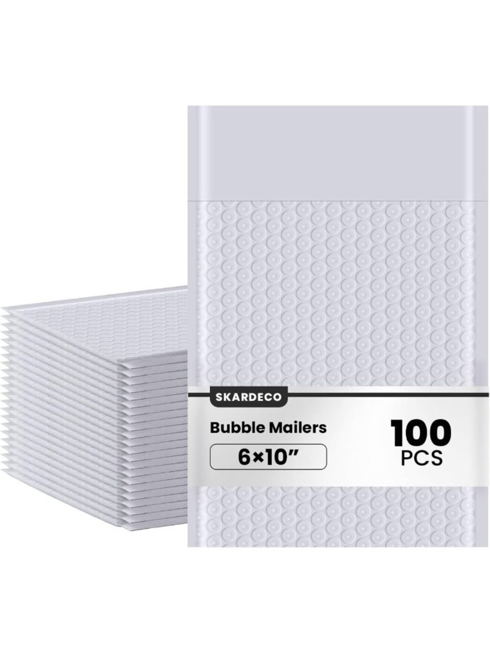 100 Pack Grey Bubble Mailers 6x10" Self-Seal Padded Envelopes for Jewelry